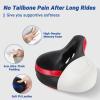 TONBUX Comfortable Bike Seat for Men & Women, Memory Foam Bike Saddle with Dual Shock Absorbing Ball, Universal Fit Bicycle Seat for Stationary, Mountain, Road, Cruiser, Electric Bike view 2
