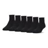 Under Armour Unisex-Adult Cotton Quarter Socks, Multipairs , Black/Gray (6-Pairs) , Medium view 1