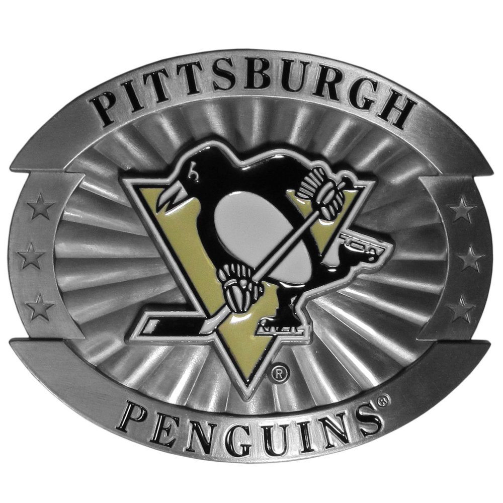 Siskiyou Sports NHL Pittsburgh Penguins Oversized Buckle Black Large