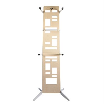 Saris The Hottie Two Bike Home Storage Stand  Freestanding, Stylish Bike Rack  Holds 2 Bikes up to 35 lbs Each  Adjustable Cradles  Built-in Accessories Shelf  No Drilling or Mounting Required