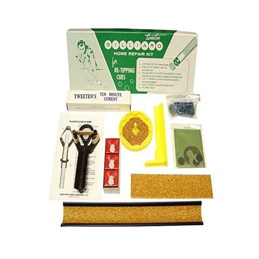 Tweeten Deluxe Cue Tip Repair Kit Billiard Pool Stick by Tweeten