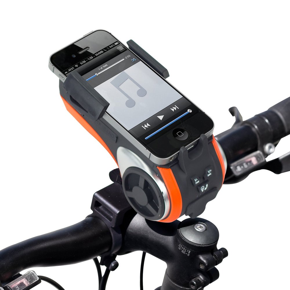 Sondpex ZTB-F01 Bicycle Phone Holder with Bluetooth Speaker and LED Lighting Kit