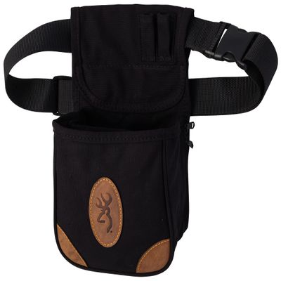 Browning, Lona, Canvas/Leather Shell Pouch, Black