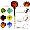 MaxMau Steel Tip Darts Set,Professional Darts Metal Tip,Metal Darts for Dartboard,18 pcs view 3