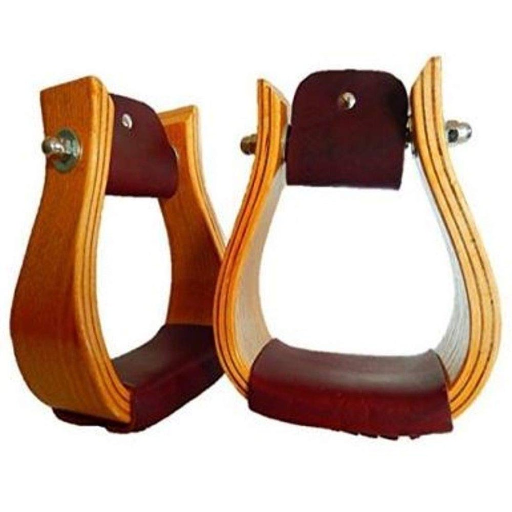 Oak Roping Wide Stirrups Leather Tread 4"