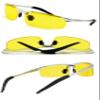 BEISON Night Vision Goggles Driving Glasses Polarized Sunglasses Anti-Glare (Silver, Night Vision Yellow) view 2