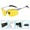 BEISON Night Vision Goggles Driving Glasses Polarized Sunglasses Anti-Glare (Silver, Night Vision Yellow) view 3