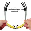 BEISON Night Vision Goggles Driving Glasses Polarized Sunglasses Anti-Glare (Silver, Night Vision Yellow) view 4