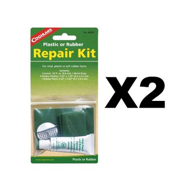 Coghlan's Repair Kit - Plastic/Rubber - 7.5" H x 3.75" W x 1.25" L - 1 PK - Includes Cement, Metal Rasp, Rubber Patches - #860BP