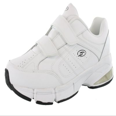Dr.Scholls Men's Omega Light Weight Dual Strap Closure Sneaker Wide Width, White, 11 Wide