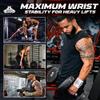 Bear Grips Wrist Wraps for Weightlifting | Weight Lifting Wrist Straps for Weightlifting | Extra Strength Gym Wrist Wraps | Two Wrist Wrap Per Pack | 12 & 18 | Lifting for Men & Women view 4