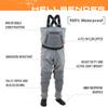 FROGG TOGGS Mens Hellbender Breathable Stockingfoot Fishing Chest Wader, Slate/Gray, XX-Large US view 2