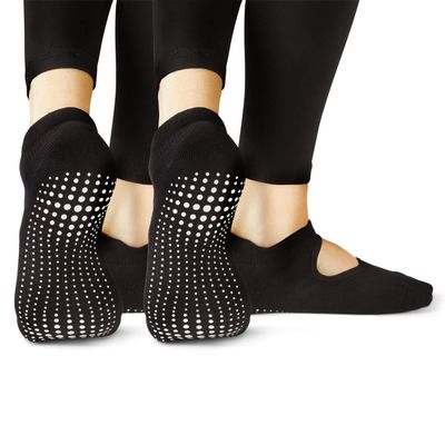 LA ACTIVE Non Slip Yoga Grip Socks - Barre Ballet Pilates Athletic Socks for Men and Women