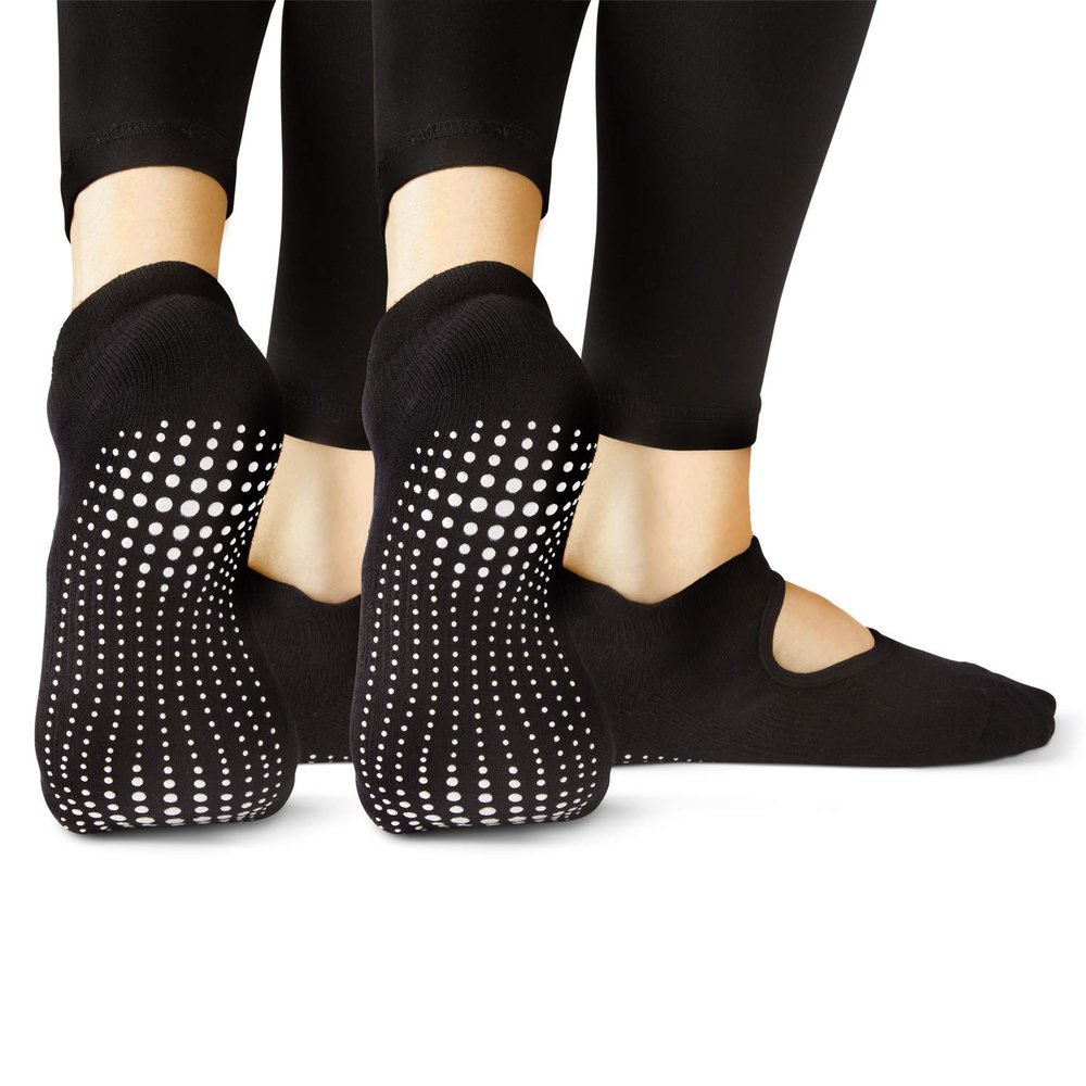 LA ACTIVE Non Slip Yoga Grip Socks - Barre Ballet Pilates Athletic Socks for Men and Women