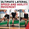 Lifeline Fitness Interchangeable Lateral Resistor - Professional Resistance Tool with up to 120lbs Resistance - Variable Weighted Resistance for Lower Body Strength - Workout Agility view 3