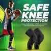 Bucwild Sports Pro Compression Padded Knee Sleeves Knee Pads Youth & Adult Basketball Football Wrestling Volleyball 1 Pair view 2
