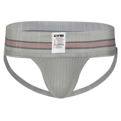 GYM Mens Old School Jockstrap (Small, Heather Grey, 1-Pack)