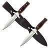 Snake Eye Tactical MT-20-03 Fixed Blade Knife, Titanium Double Edge Blade, Pakkawood Handle, 9-Inch Overall (Pack of 2.) view 1