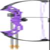 Bear Archery Brave Youth Bow Includes Whisker Biscuit, Arrows, and Arrow Quiver Recommended for Ages 8 and Up  Purple, Right Hand view 1