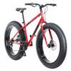 Mongoose Dolomite Fat Tire Mountain Bike, For Men and Women, 26 Inch Wheels, 4 Inch Wide Knobby Tires, 7-Speed, Adult Steel Frame, Front and Rear Brakes, Red view 1