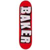 Baker Skateboards Brand Logo Red/White Deck 8.125" view 1