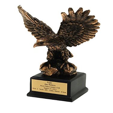 Bronze Golf Eagle Trophy~Includes Engraved Plate