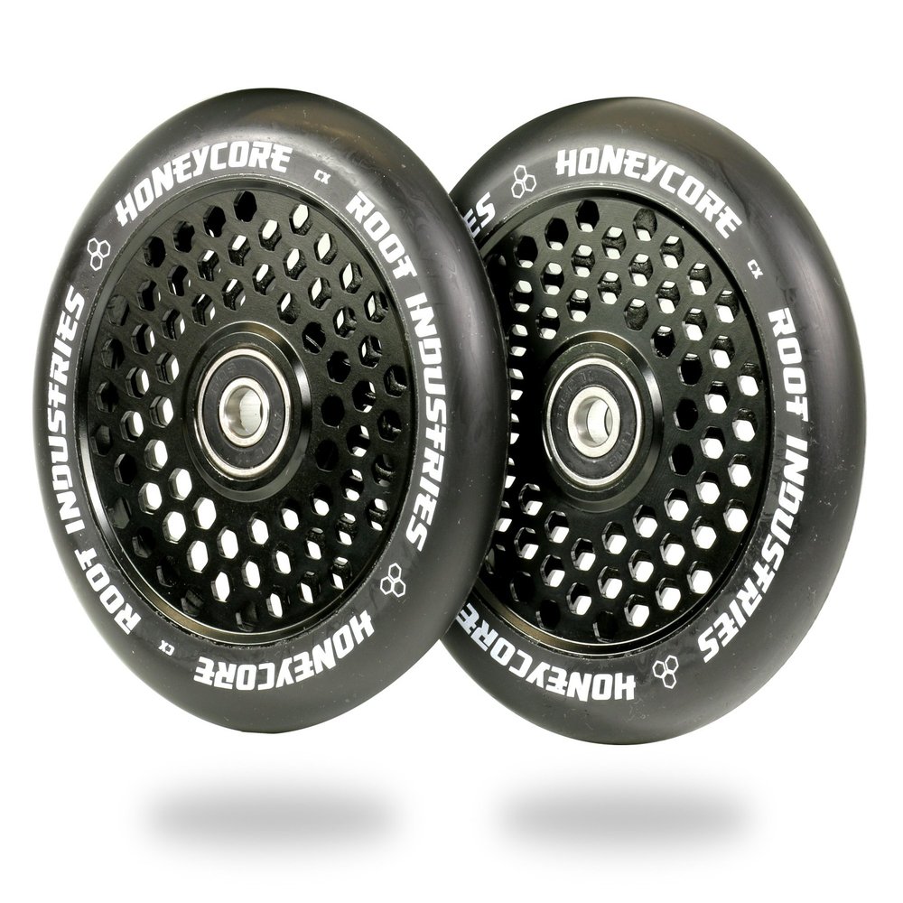110mm Honeycore Wheels - Black/Black