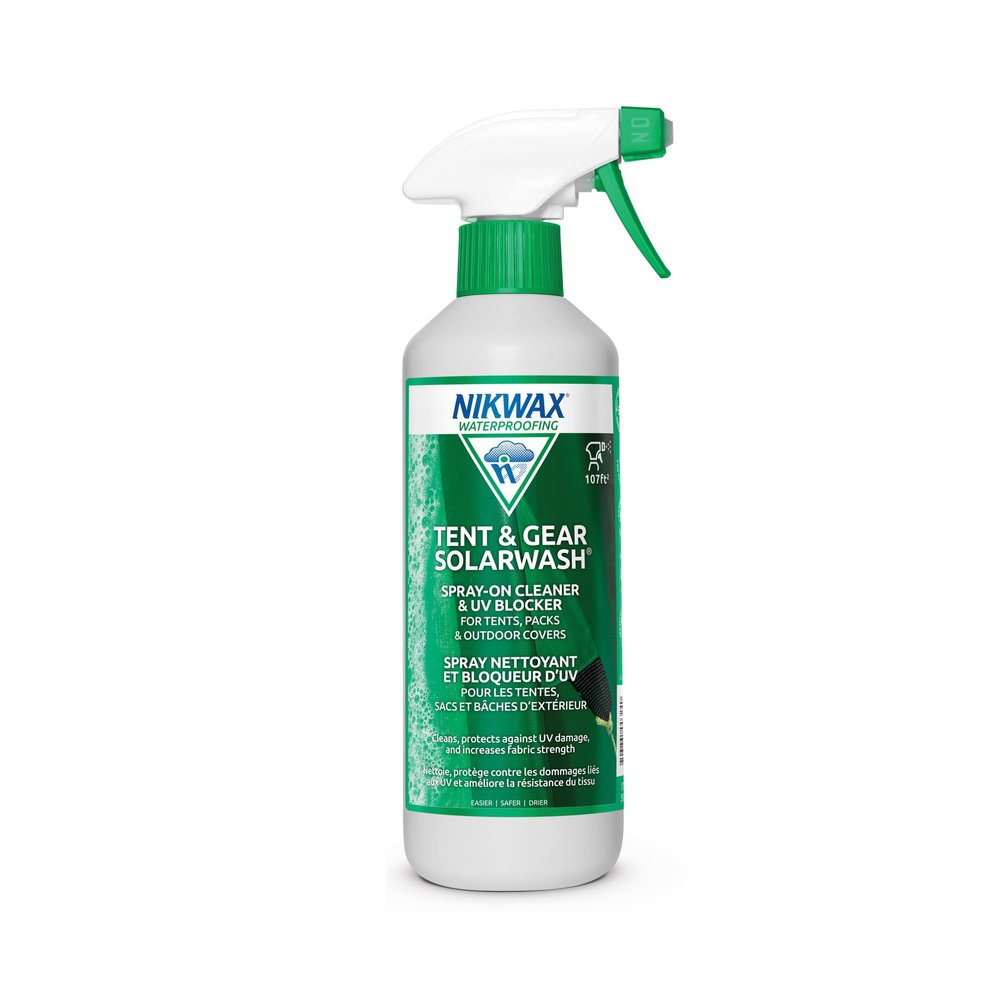 Nikwax Tent & Gear SolarWash, Cleaning, Waterproofing and UV Protector, Cleaner, Maintenance, Restores DWR Water Repellency on Outdoor Gear, Rain Fly, Canvas, Covers, Tarps, Backpacks, Accessories