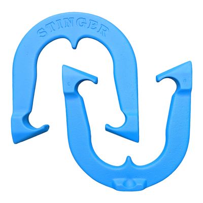 Stinger Professional Pitching Horseshoes- USA Made (Blue- Single Pair (2 Shoes))
