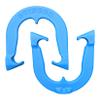 Stinger Professional Pitching Horseshoes- USA Made (Blue- Single Pair (2 Shoes)) view 1