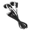 LowCostEarbuds.com Bulk Wholesale Pack of 100 in-Ear Earbuds/Earphones (3.5mm Plug) - Black/White - Great for Schools, Libraries, Hospitals, Kids etc. view 3