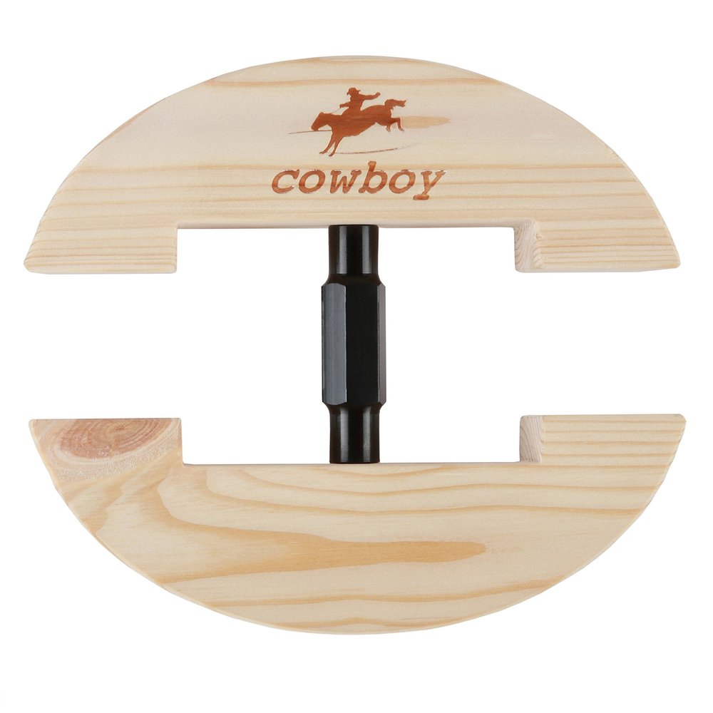Cowboy Hat Stretcher,Large Size 7 1/2 to 10 5/8-Colourful Adjustable Buckle Heavy Duty(Large, Black)