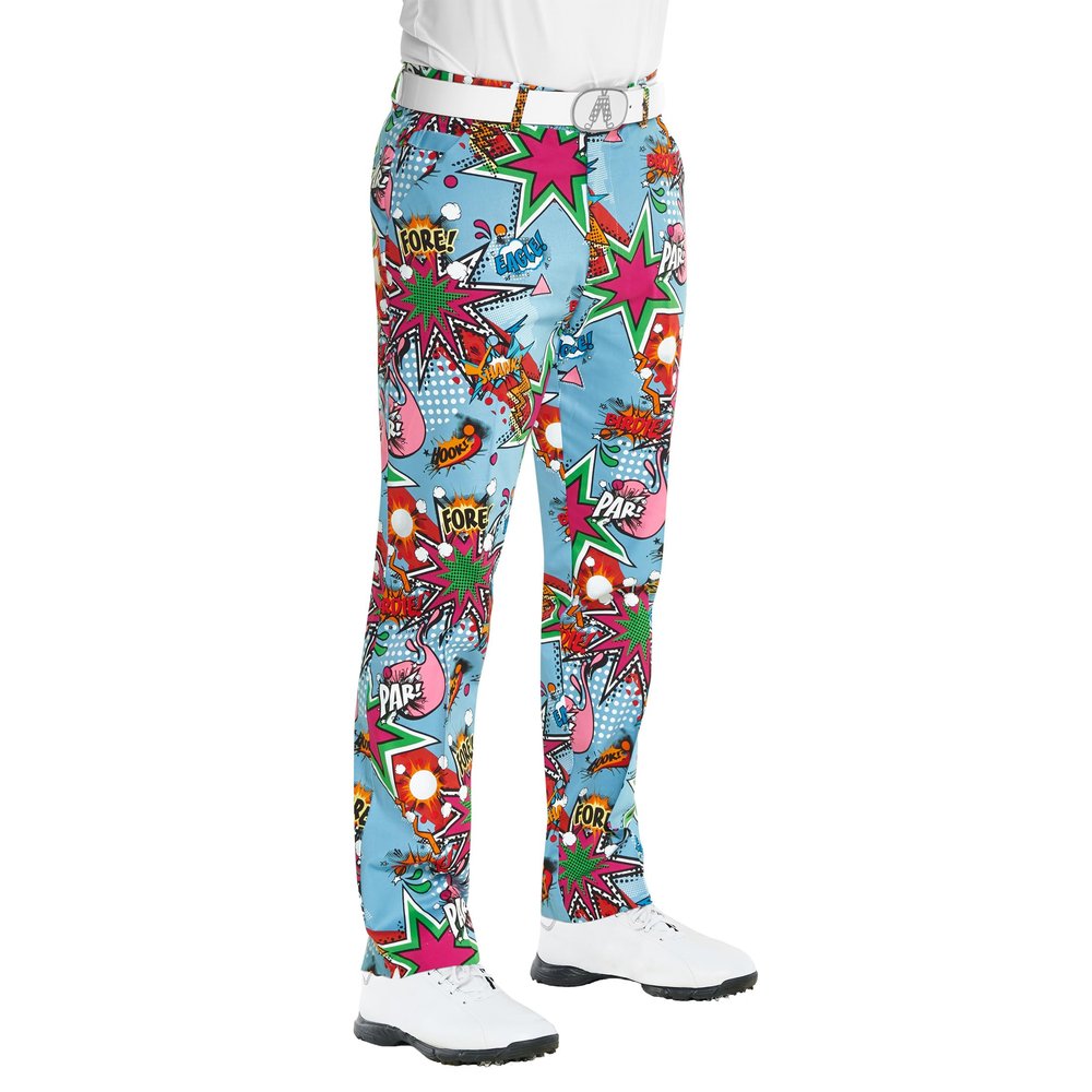 Royal & Awesome Partoon Crazy Golf Pants for Men, Funny Golf Pants Men Slacks, Mens Golf Pants, Colorful Funky Golf Pants, Fun Golf Pants for Men