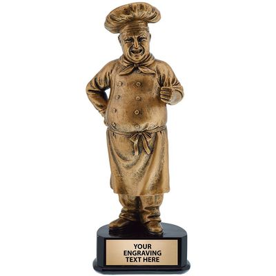 Crown Awards Chef Trophy, Chef Trophies, Cooking Trophies, Chili Cookoff Trophy, Chilli Cookoff Trophies, BBQ Trophy, BBQ Trophies with Customization Text