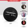 PowerNet 3.2" 6 Pack Weighted Training Balls for Hitting Batting, Build Strength & Muscle, Improve Technique, Training Equipment for Throwing, Softball Size (20 oz - Black) view 3