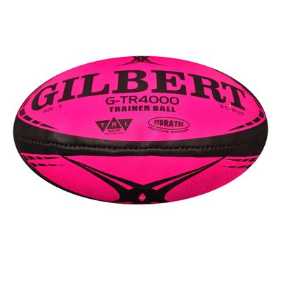 Gilbert G-TR4000 Rugby Training Ball - Fluoro Pink, Size 5