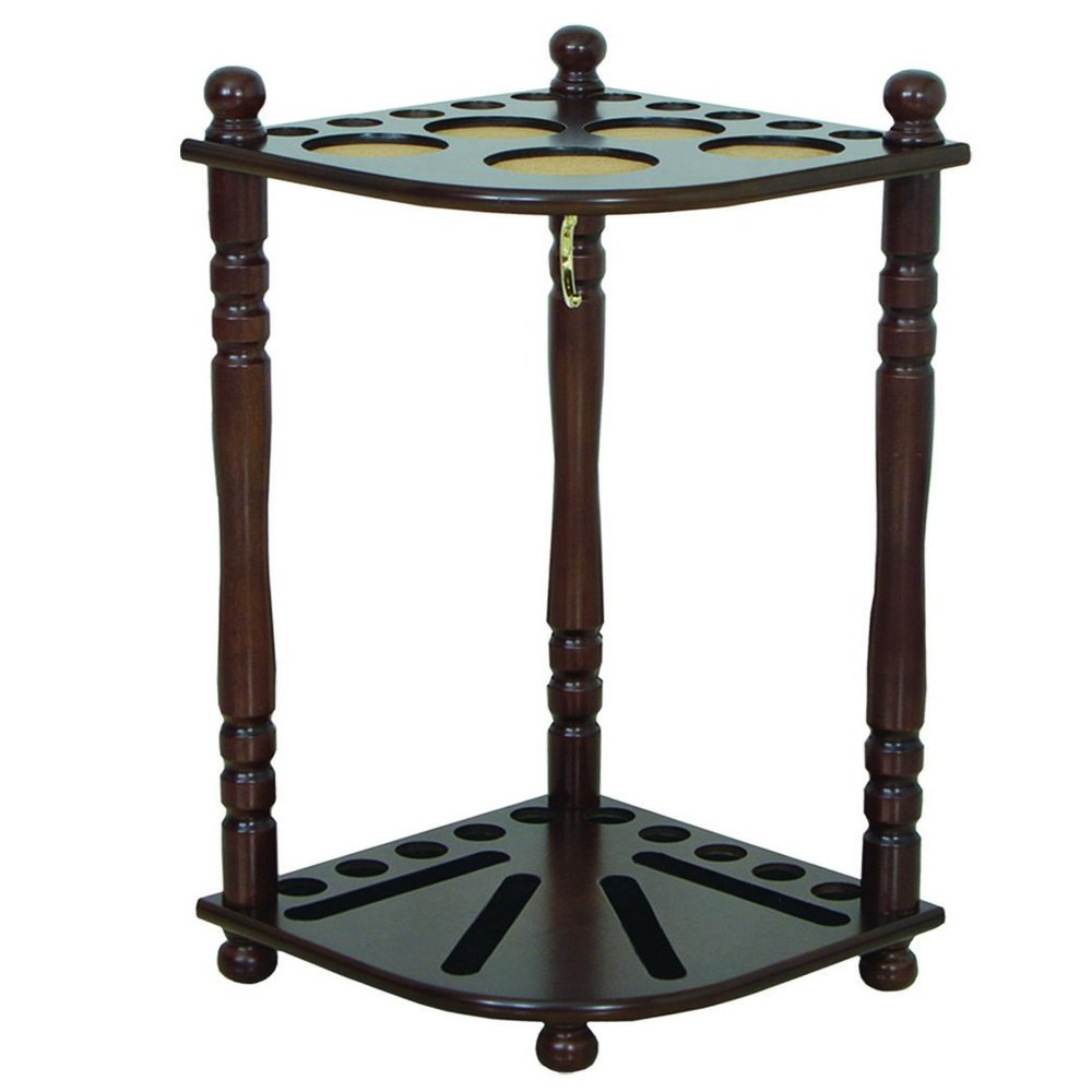 RAM Gameroom Products Floor Pool Cue Rack, Cappuccino Finish