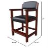 Cambridge Antique Walnut Color NG2556W Pool Spectator Chair view 2