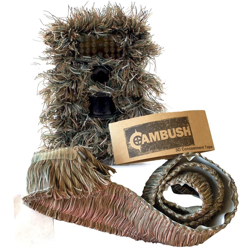 3D Camo Tape to Hide Trail Cameras: CAMBUSH Adheres to Game Cameras & Security Cameras