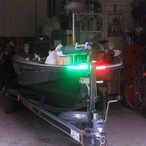 Green Blob Outdoors LED Red & Green Navigation Boat Bow light Strips Kit Rub Rail Waterproof for Bass Boats, Pontoon, Wave Runners, Kayaks, Ski Boats