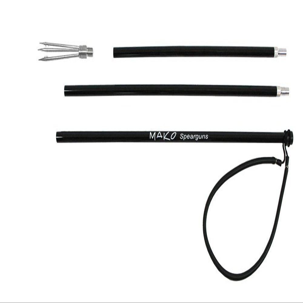 MAKO Spearfishing Traveler Pole Spear with 5 Prong Paralyzer Barb Tip