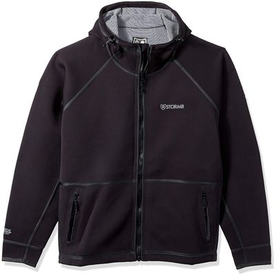 STORMR Men's Standard Typhoon Neoprene Waterproof Windproof Warm Comfortable Maneuverable Foul Weather Jacket, Black, 3X-Large
