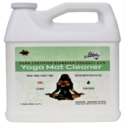 Black Diamond Stoneworks Yoga Mat Cleaner: USDA Certified BIOBASED- Essential Oils, Safe for All Type of Materials, Exercise, Pilates, or Workout Mats. (1-Gallon)
