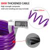 MEETLOCKS Combination Bike Cable Lock, Lightweight Mini Bike Lock for Kids Bike,Cable Size 1/3" x 4', Purple Security Cable Lock view 2
