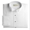 NEIL ALLYN Men's Slim FIT Wing Collar 1/4" Pleats Tuxedo Shirt-M-32-33 White view 1
