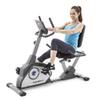 Marcy Magnetic Recumbent Exercise Bike with 8 Resistance Levels NS-40502R,Grey view 1