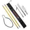 Scuba Choice 5' (Two-Piece) Fiberglass Travel Pole Spear, 3 Speartip Set (12" Paralyzer, Single Barb & Lionfish Tip) w/Black Hawaiian Sling & Carry Bag, Ice Spearfishing & Underwater Hunting Gear view 1