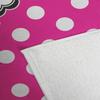 RNK Shops Personalized Zebra Print & Polka Dots Golf Towel - Poly-Cotton Blend - Small w/Name or Text view 3