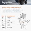 RefrigiWear Sherpa Lined Three Finger Split Cowhide Leather Mitten Gloves (Gold, X-Large) view 2