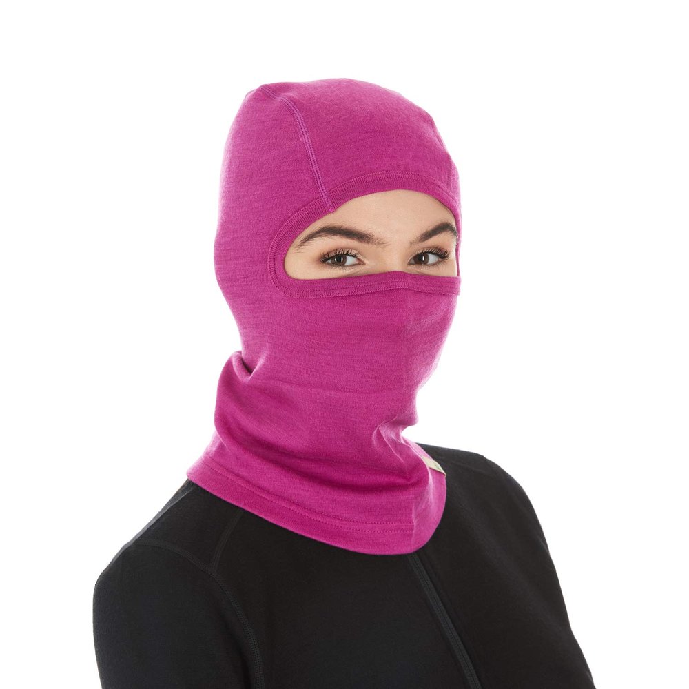 100% Merino Wool Balaclava - Winter Ski Mask - Face Mask - Cold Weather Gear - Radiant Violet - One Size